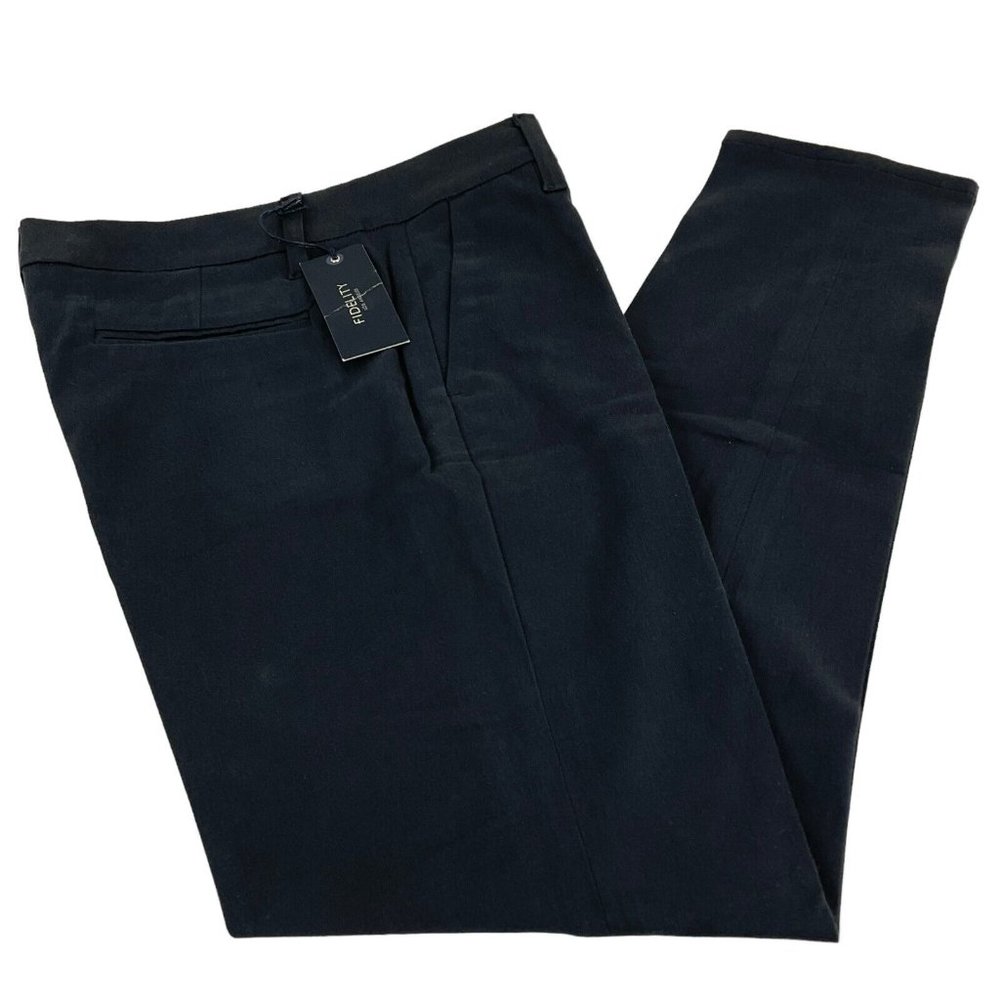 Fidelity Dress Pants Womens Size 26 Black Piper Trousers Cara Twill Charcoal Nwt - Picture 3 of 12